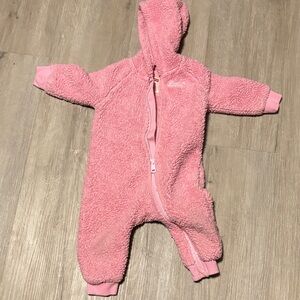 Levi's Pink Sherpa Kids Footie